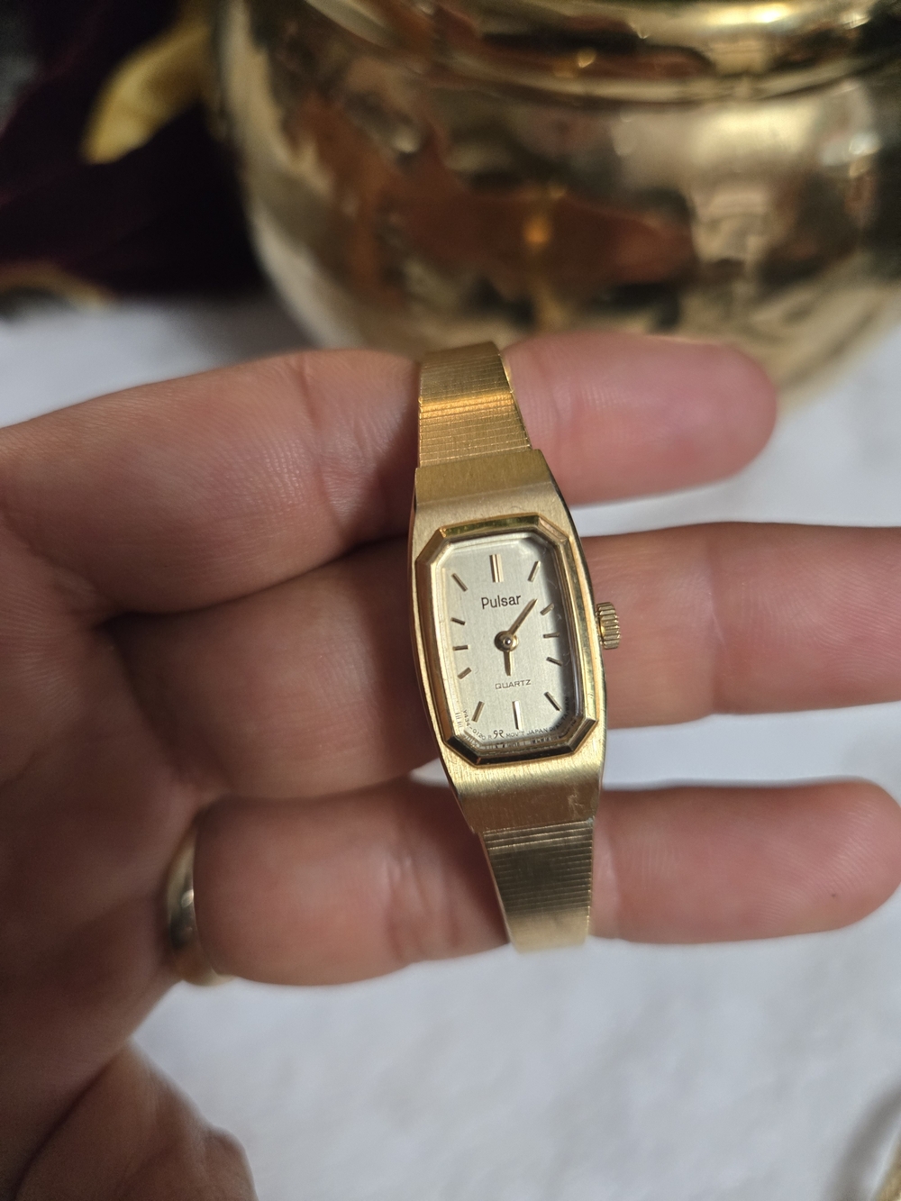 Pulsar Women's Gold Tone Quartz Bracelet Watch - Gold